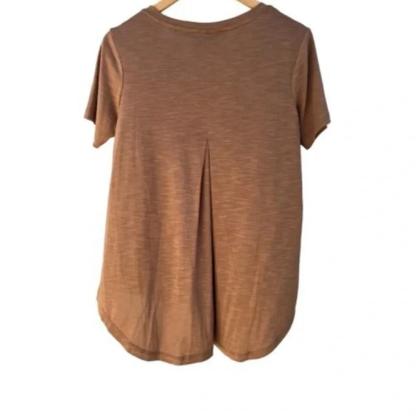 Mod Ref Women's Size Medium Heather Rust Short Sleeve Relaxed V-Neck Tee New - Picture 6 of 6